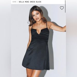 Princess Polly black della mini dress size 2